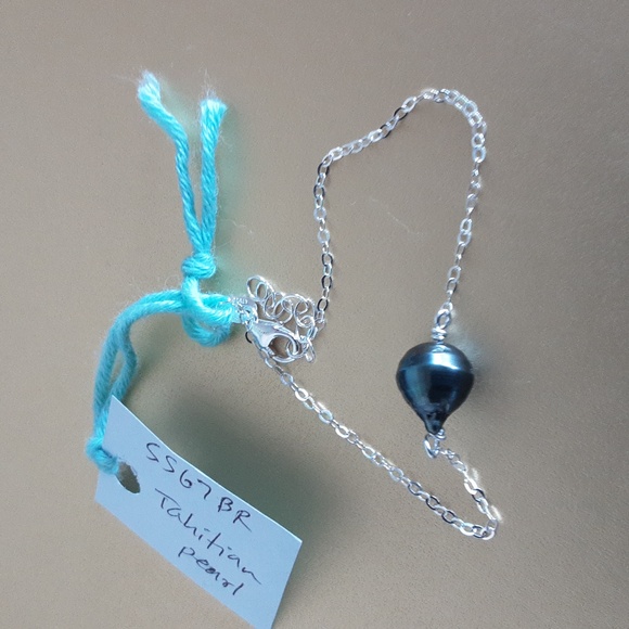 COPY - Tahitian pearl sterling silver bracelet - Picture 1 of 8